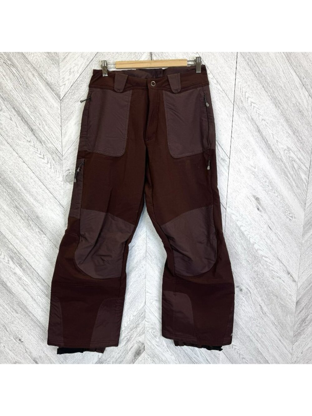 Patagonia Women Size 10 Medium Insulated Ski Snowboard Pants Winter Alpine Brown